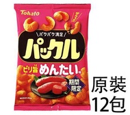 FI0773_12  桃哈多辣明太子味粟米條 54g x(原装12pcs) 此日期前最佳：2027年01月08日