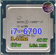 ซีพียู CPU Intel Core i7-6700 4คอ 8เทรด 65W LGA 1151 ฟรีซิลิโคน1ซอง i7 6700