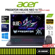 Acer Predator Helios Neo 14 AI PHN14-71-94ZZ - Core Ultra 9 285H - RTX 5070 - 32GB RAM - 1TB SSD (3Y
