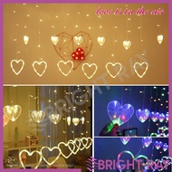 138L HEART LED Icecle String Light Raindrop Fairy Light Wedding CNY Raya Deepavali Home Deco Party Decoration Light