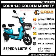 [ Nada ] Sepeda Listrik Murah Goda 140-2 Golden Monkey, Sepeda Listrik