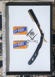 Pisau Cukur Isi Ulang Stainless - Termax Shaving Razor - Plus 2 Silet Vi John Platinum