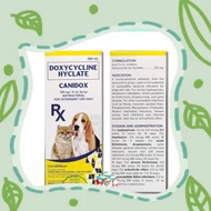 LC Dox / Monodox for Dogs & Cats Doxy Doxycycline Hyclate Monohydrate Liquid 120ml Liquid Cani Meds