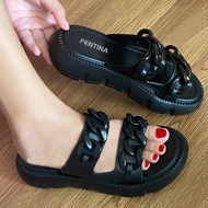 FENTINA Sandal Platform Wanita Kekinian Sandal Fuji Wanita Sepatu Sandal Wanita Korea Style Sandal J