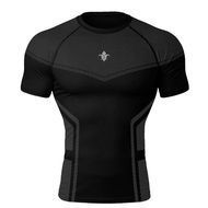 🇰🇷 Carmid Silver Night Compression Short Sleeve Top Korea Edition Athletic Sportswear Fitness Breath