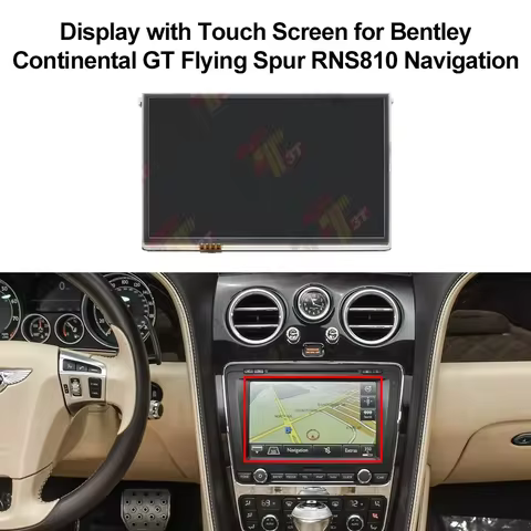 8" Display for Bentley Continental GT Flying Spur RNS810 Navigation Radio OEM LCD Touch Screen Panel