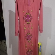 Jubah manik batu preloved