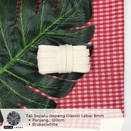 ORLIM LACES Classic Flat Shoelaces 327/574 Brokenwhite 8mm Width