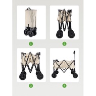 🔥Ready stock🔥 Folding Wagon hill wagon trolley camping wagon camping trolley Wagon lipat payung