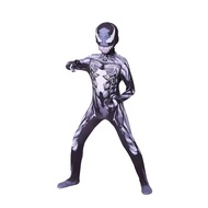 Liveme Venom Spiderman Costume, Black Superhero Spandex Halloween Party Cosplay Bodysuit for Kids/Adult
