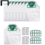 For VK200 FP200 Parts for  Kobold Vacuum Cleaner Bag Replacement Filter 8 VK200 Bags+2 HEPA Filters+