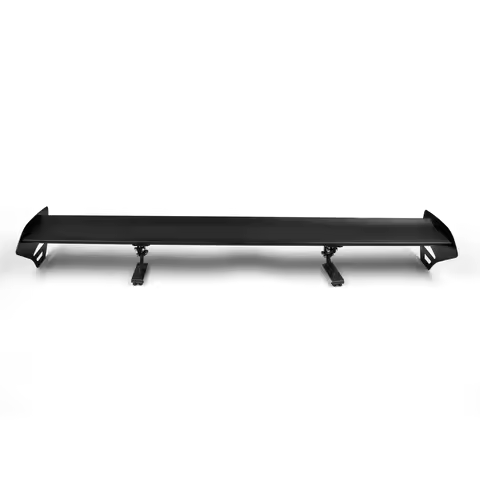 Single Deck Universal Hatch Aluminum GT Rear Trunk Wing Racing Spoiler With Red Light