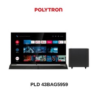 Original POLYTRON Smart Android Soundbar Digital TV LED 43 inch PLD