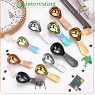 INTERESTING Coffee Scoops, Stainless Steel 1 Tbsp or 2 Tbsp Coffee Bean Measuring Spoons, Durable 15