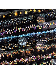 1 Roll 78.74inch(200cm) Lighting Theme Laser Stickers On Roll Decor Sketchbook Notebooks Art Gift Pa