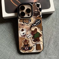 Phone Phone Case Suitable for iPhone 7 8 X XS XR XSMAX 11 12 13 14 15 16 Pro max Plus Graffiti Bear 