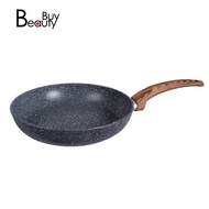 Non Stick Frying Pan Smokeless Frypan, Nougat Baking Tray Saucepan, Non-Stick Frying Pan with Heat Resistant Handle