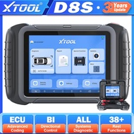 XTOOL D8S ECU Coding Automotive Diagnostic Tools Active Test Key Programming 38+Service OBD2 Scanner
