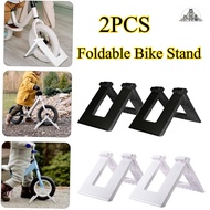 2pcs Bike Parking Tripod Rack Children Balance Bike Tyre Holder for 10-12 inch Kids Bike Racks