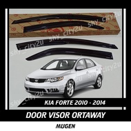 Kia Forte Door Visor Mugen Kia Forte 2010 2011 2012 2013 2014 Air press Sun Visor Protection Car Acc