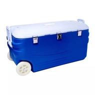 Ice Box Cooler With Wheels 106 Quart