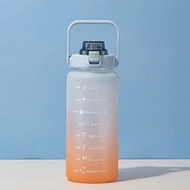 กระบอกน้ำ2ลิตรขวดน้ำสวยๆกระติกน้ำพกพาน่ารัก Water Bottlesขวดน้ำ2ลิตรถูกๆก้วแบบมีหลอดควากระขวดน้ำกันลืมดื่มน้ (222)