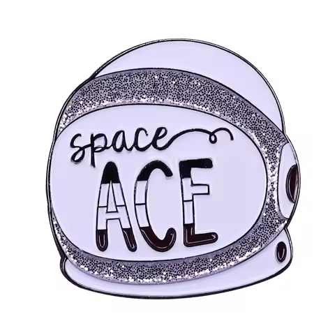 Asexual Pride Astronaut Pin Space Ace Brooch LGBT Gay Science Nerd