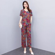Outer Wear Middle-aged Elderly Middle-aged Women's Clothing Temperament Suit Mother Elderly Two-