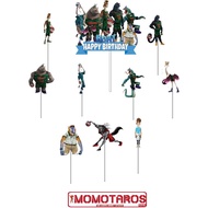 Goat movie basketball cake Topper contains 10 pcs