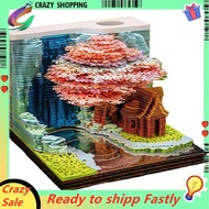 3D Tear Away Art Weekly Calendar 2025 with Led Light,Rip Away Calendar Art 3D,Pull Apart Weekly Cale