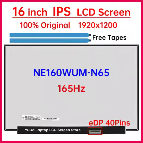 16" LCD Screen NE160WUM-N65 V18.0 V18.1 For HP OMEN 16 Gaming Laptop 16-am Display Matrix Panel Repl
