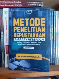 Buku Metode Penelitian Kepustakaan Library Research - Dr. Amir Hamzah
