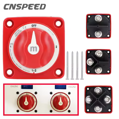 2 3 4 Position Battery Mass Switch Cut Single Dual M-Series Marine Boat 12-48V 100-300A Heavy Duty I