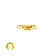Orient Jewellers 916 Gold Double Hearts Ring