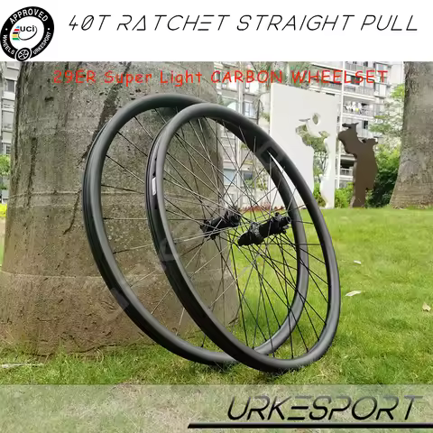 UCI Approved 29er MTB Carbon Wheels Super Light 40T Ratchet Tubeless Koozer 350 Straight Pull Mounta