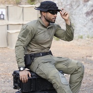 IDOGEAR Tactical Set with BSR Elastic Shirt G3 Upgraded Combat Pants Breathable Training Tactical Un