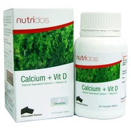 Nutridos Calcium + Vit D. 120 Chewable Table. Expiry Date 2023