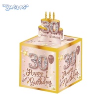 SUSANS Birthday Pull-Out Money Gift Box, 16th/18th  Party Money Roll Gift Box, Interactive Design Mo