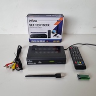 SET TOP BOX FREE DONGLE WIFI DVB T2 INFICO ITB-202 RECEIVER TV DIGITAL