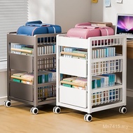 Book Under Desk School Bag Handy Tool Household Removable Shelf with Wheels Storage Bookshelf Cabine