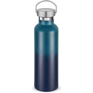 Volhoply 24oz Insulated Standard Mouth Water Bottle with Plastic & Stainless Steel Combination Lid, 