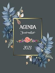 Agenda 2023 journalier A4: Planificateur et organiseur journalier pratique pour l'année 2023 , 1 pag