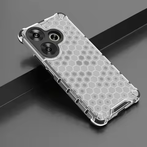 Honeycomb Case For Realme 13 12 Pro Plus 10 9 8 7 9i 8i 7i 6i 5 X7 V15 C17 4G 5G Transparent Airbag 