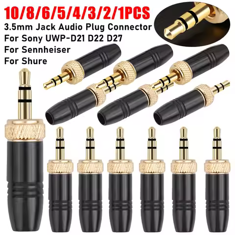 10/5/2/1PCS SB419AGBO Audio Plugs For Sony UWP-D21 D22 D27 Headphone 3.5mm Jack Spare Plug Connector