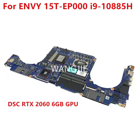 For HP ENVY 15T-EP000 15-EP LAPTOP PC Motherboard L97395-601 DSC RTX 2060 6GB PH i9-10885H WIN DA0G3