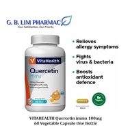 (EXP: 21-JUNE-2027) VitaHealth Quercetin immu 100mg Quercetin 60 Vegetable Capsules