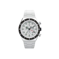 Q Timex GMT Chronograph 40mm Stainless Steel Bracelet - White (TW2V69900)