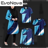 EvoNova Baju Muslimah Labuh Couple Set BLVCKROSE APPAREL Baju Jersey Muslimah Murah Custom Name Pere