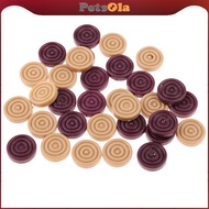 [PETSOLA] 32pcs Draughts Checkers Backgammon Chess Pieces Replacement Chess Pawn