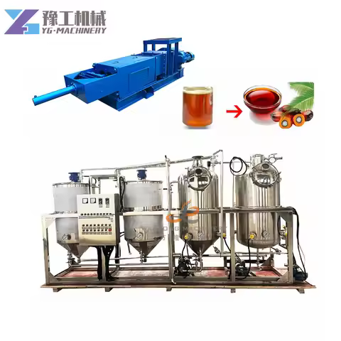YG Stainless Steel Sesame Soybean Peanut Oil Refining Machinery Oil Making Machine